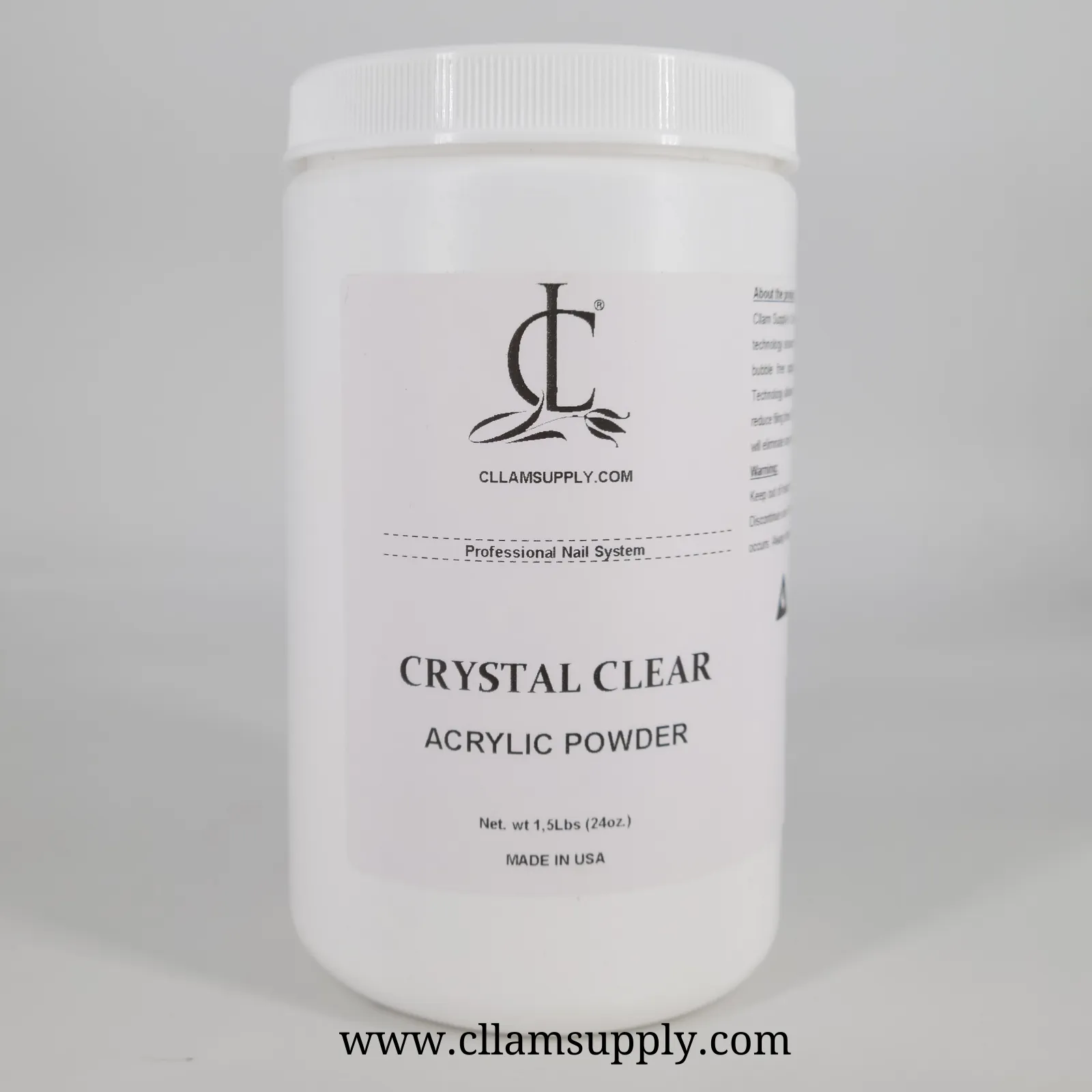 crystal clear acrylic powder