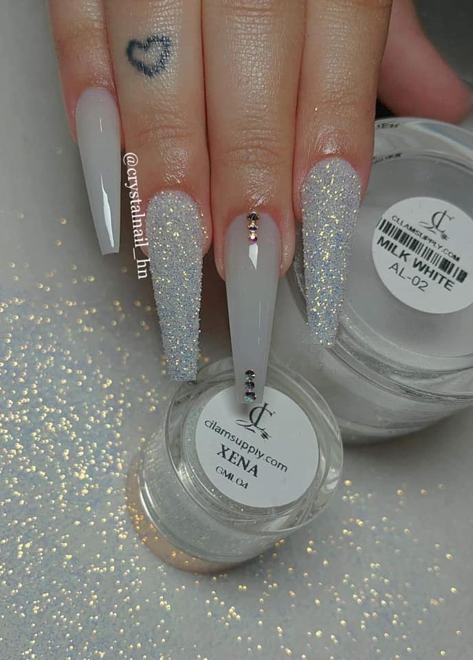 How To: Milky White Acrylic Nails 