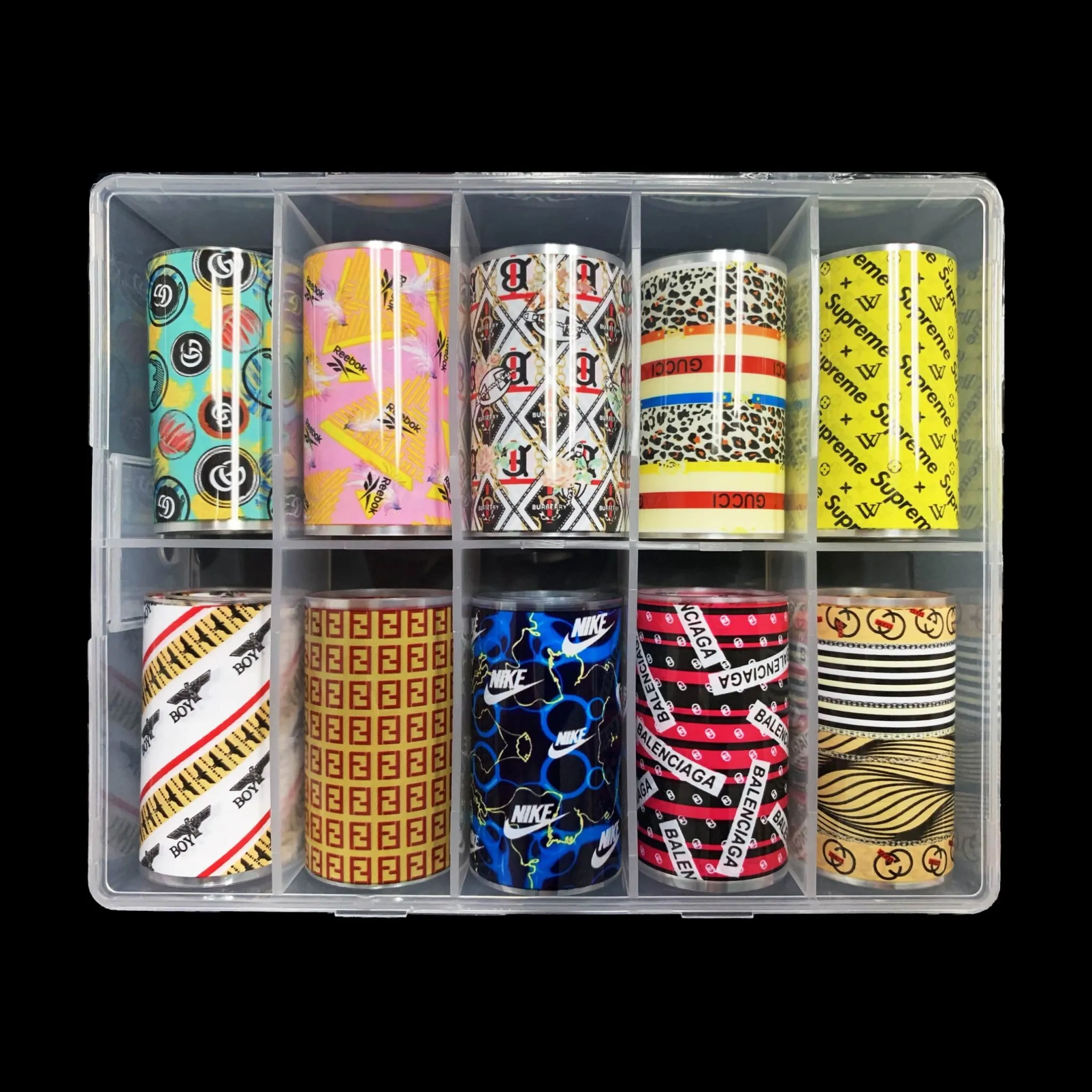 TRANSFER FOIL BRAND NAME | BAL3NC1AG4, SUPR3M3, GUCC1, N1K3, R33BOK | FTBN02