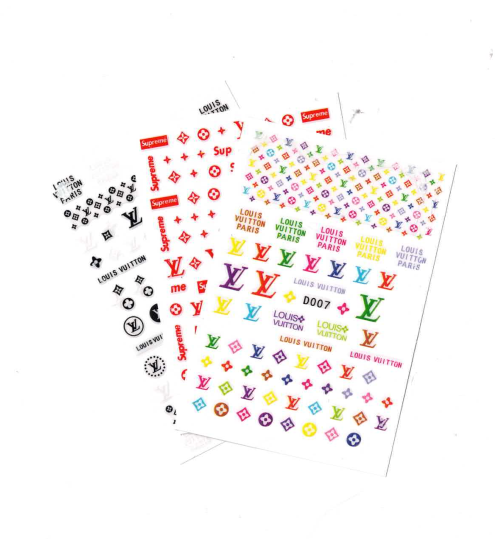 LV BRAND NAME STICKERS