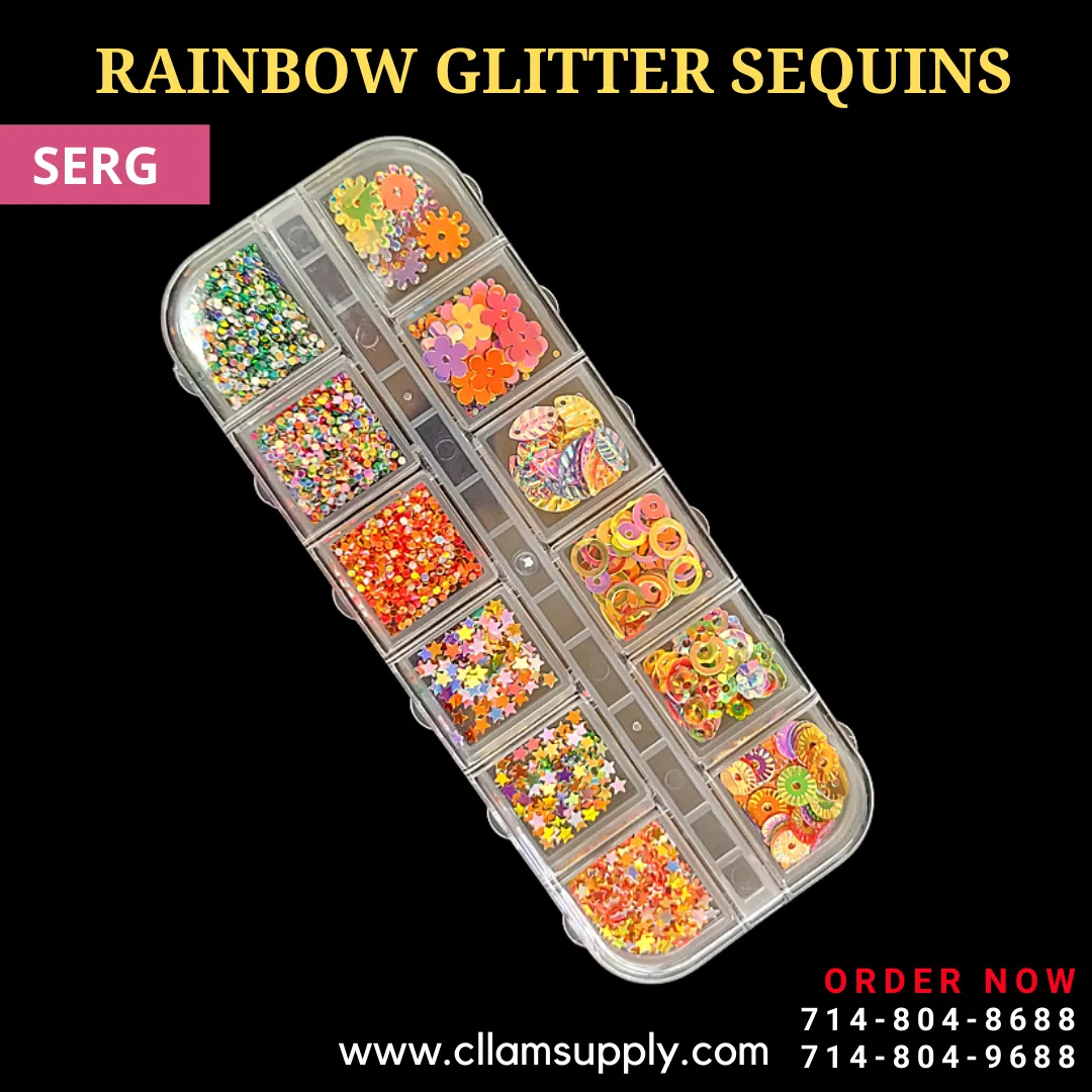 RAINBOW GLITTER SEQUINS | SERG