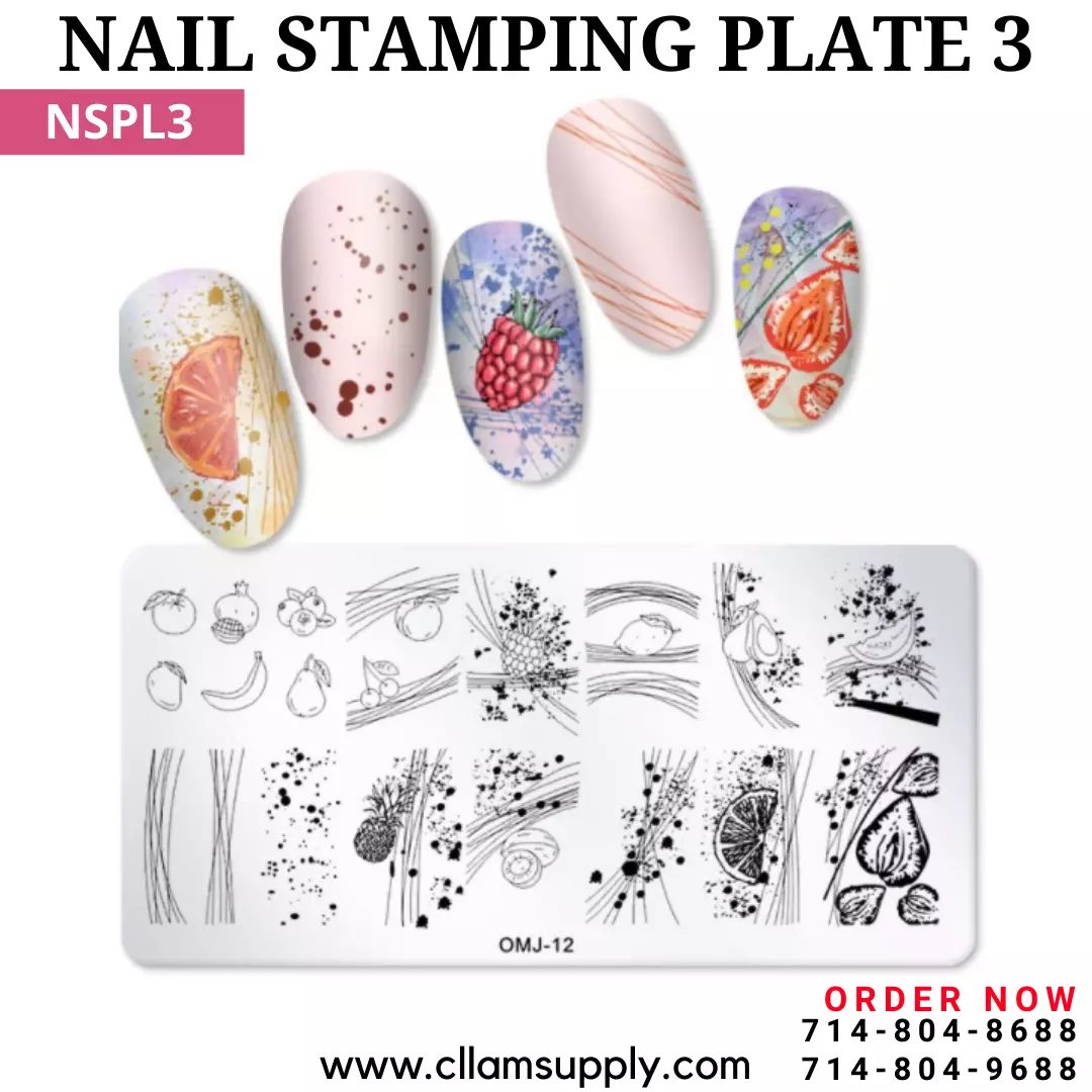 fruit Nail stamping plate