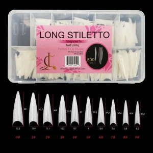 Stiletto nail tips box