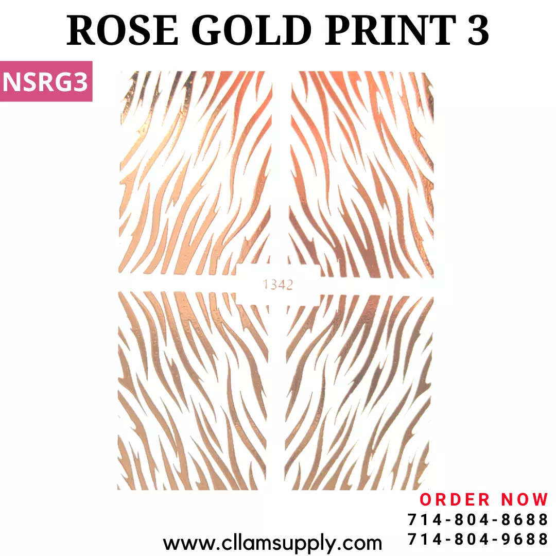 ROSE GOLD NAIL STICKERS 3 | NSRG3