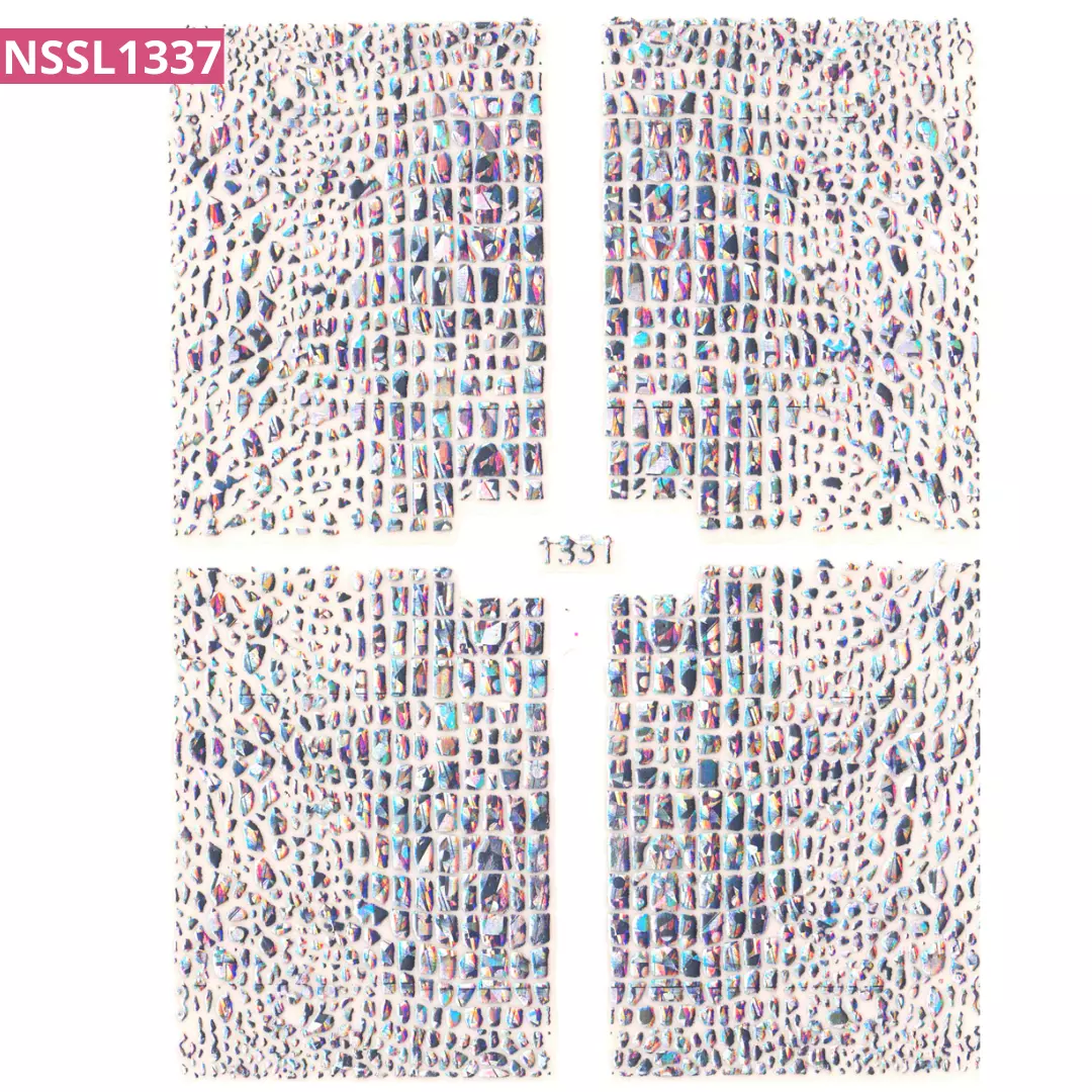 SILVER NAIL STICKERS | NSSL1337