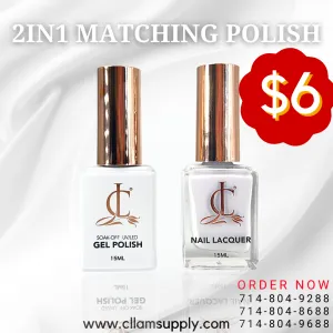 2in1 MATCHING GEL & LACQUER | WHITE