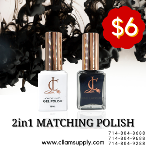 2in1 MATCHING GEL & LACQUER | BLACK