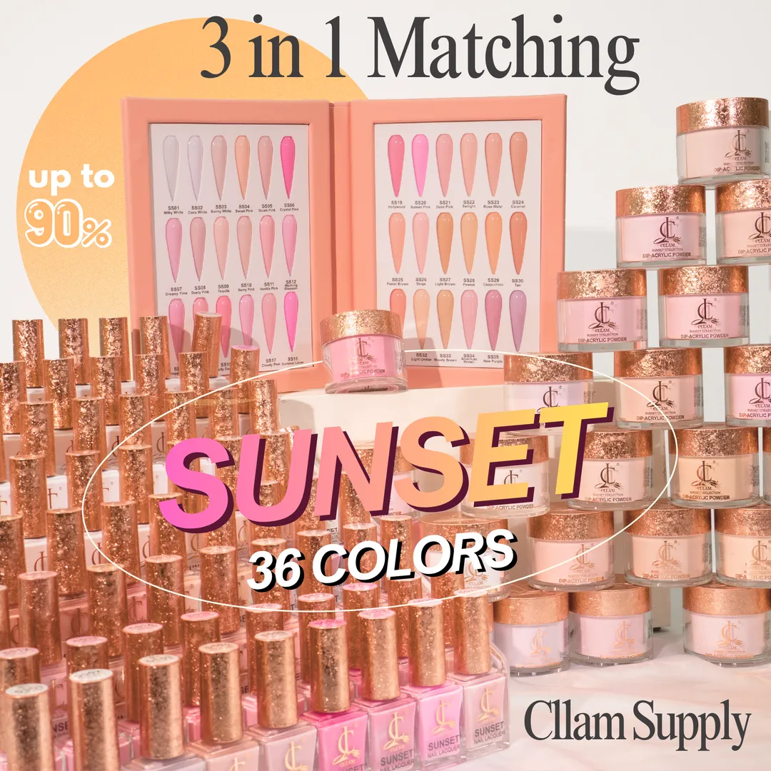 Sunset Collection | 3in1 | 36 Colors - Cllam Supply