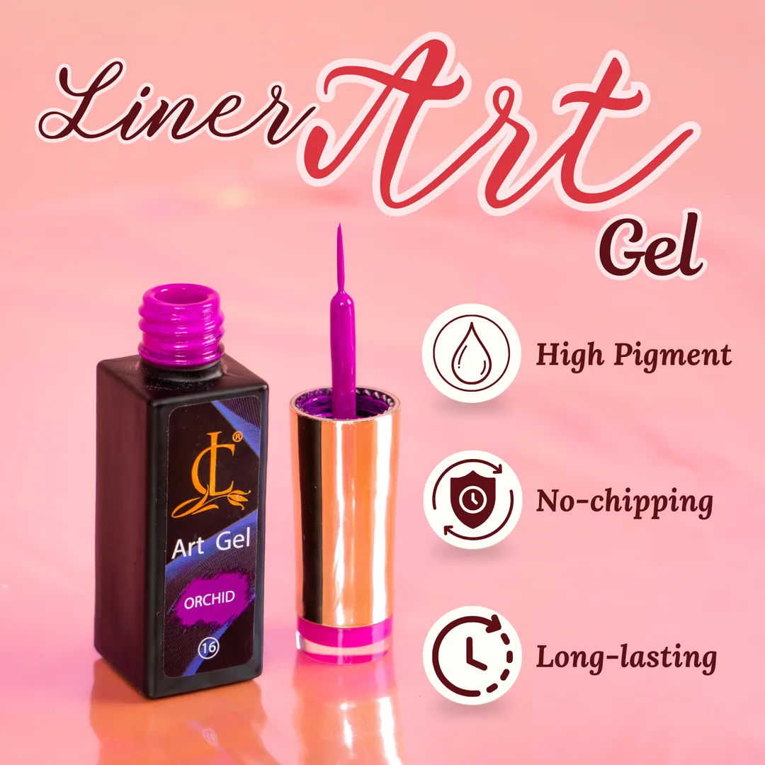 LINER ART GEL SET 24 COLORS - Cllam Supply