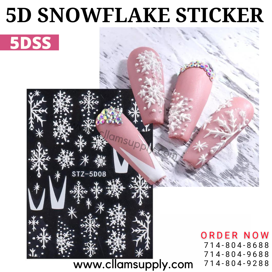 5D SNOWFLAKE STICKER - 5DSS