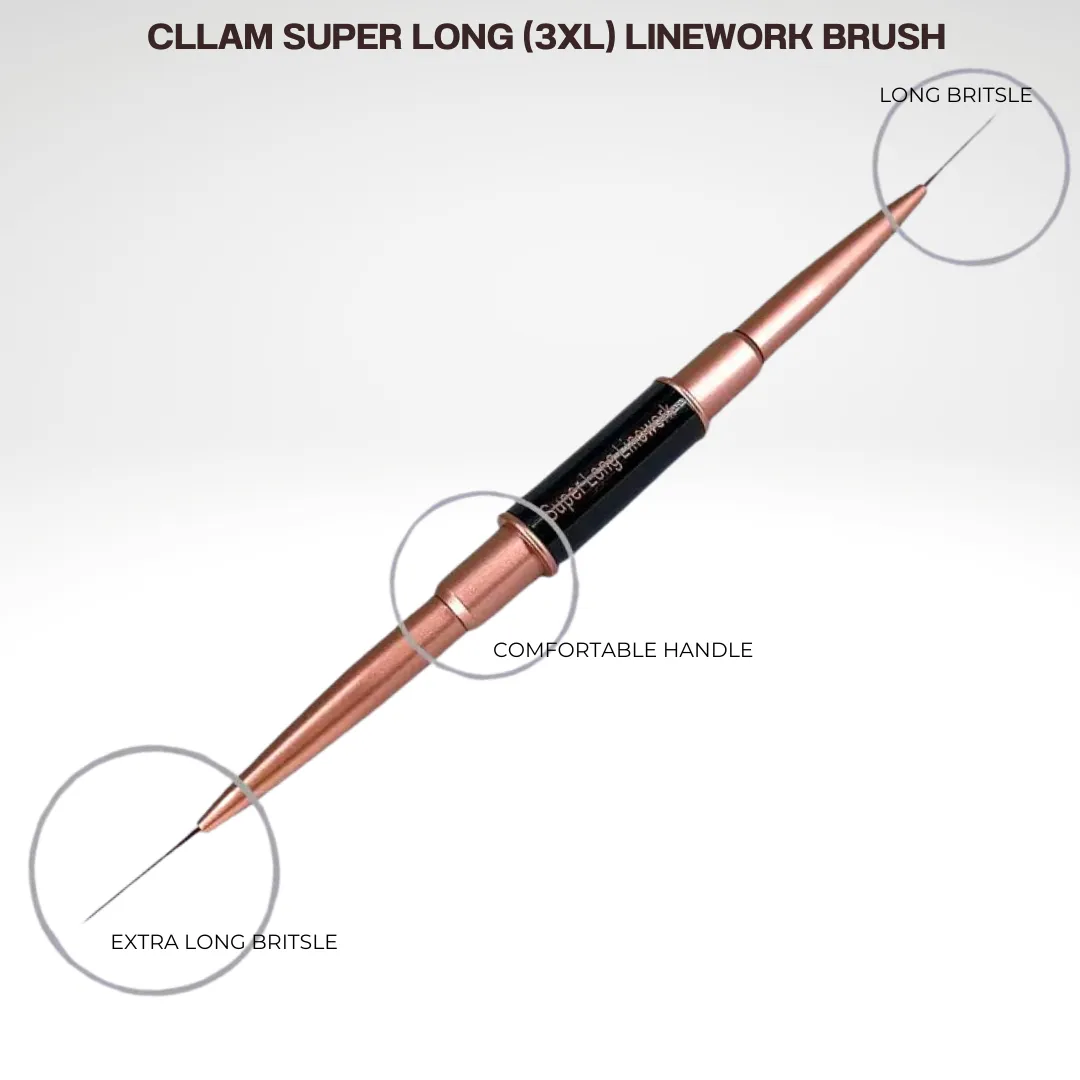 Cllam Super Long (3XL) Linework Brush - Extra Long Liner Brush