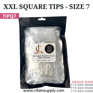 No C Curve XXL (2XL) Square Tips, Refill Single Size - SIZE 7