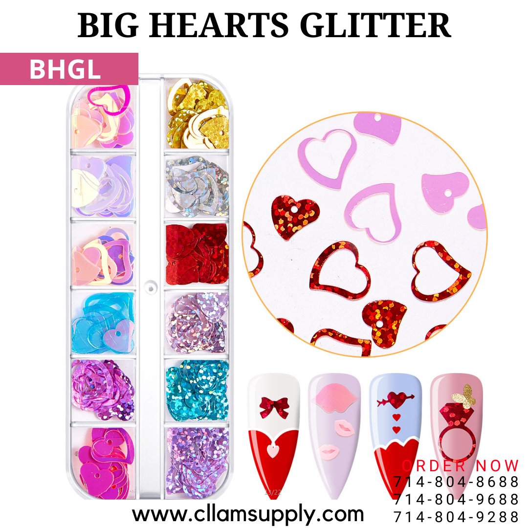 Big Heart Glitter/Sequin