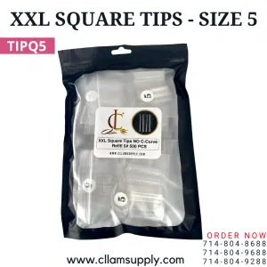 No C Curve XXL (2XL) Square Tips, Refill Single Size - SIZE 5
