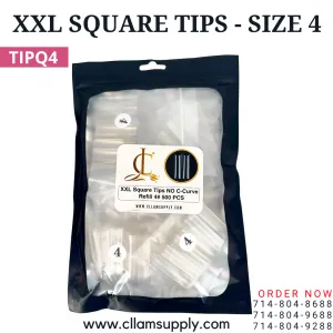 No C Curve XXL (2XL) Square Tips, Refill Single Size - SIZE 4