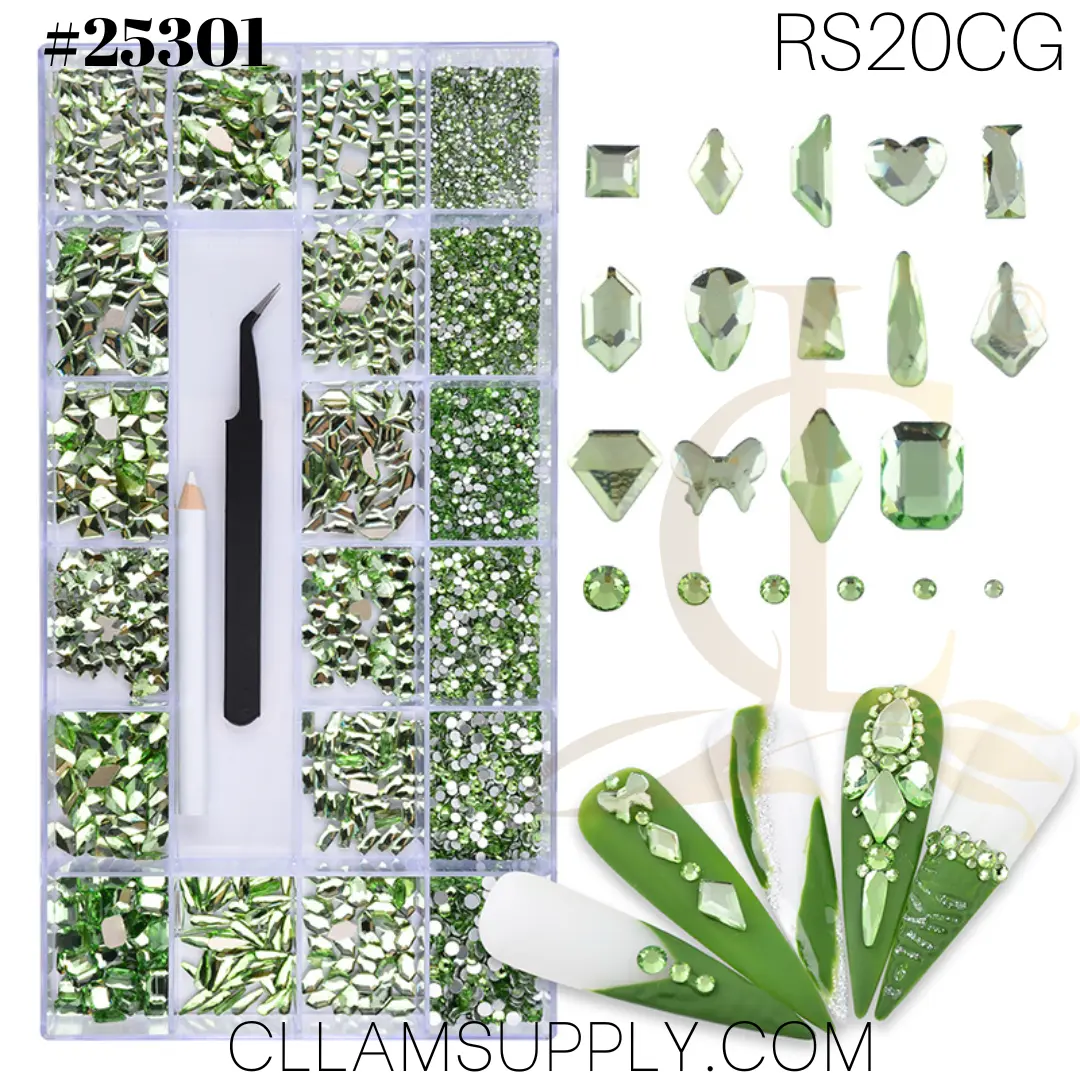 Crystal Green Rhinestone
