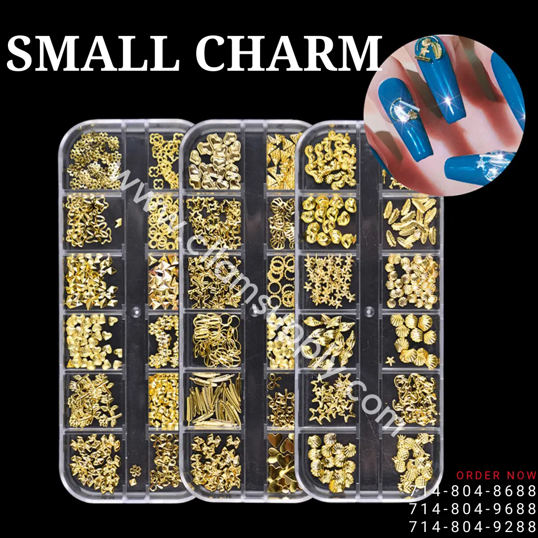 SMALL CHARM - GOLD ( heart, seashell, star, flower, line...)