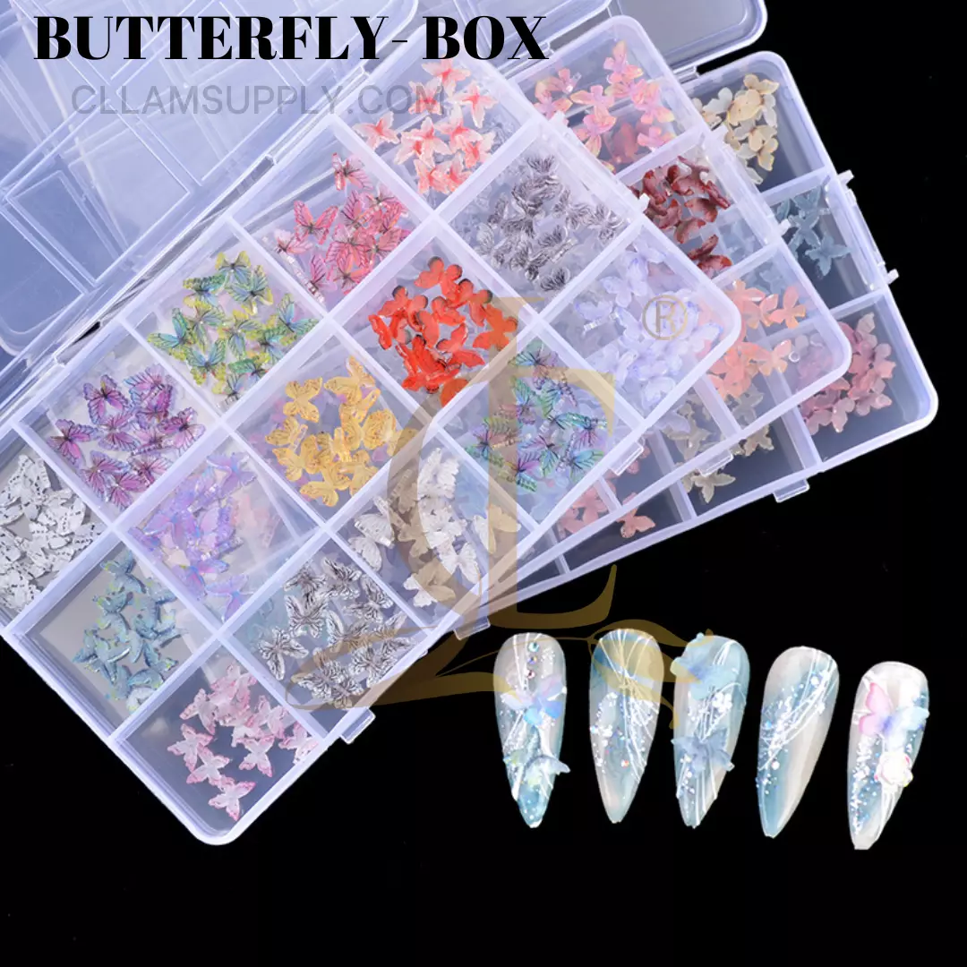 MIXED BUTTERFLY CHARM - BOX