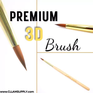 wooden premium 3D Nail Art Brush