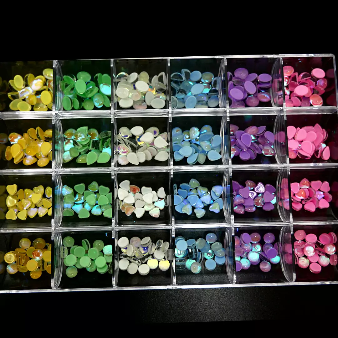 Heart, Oval, Round, Drop - Colorful charm