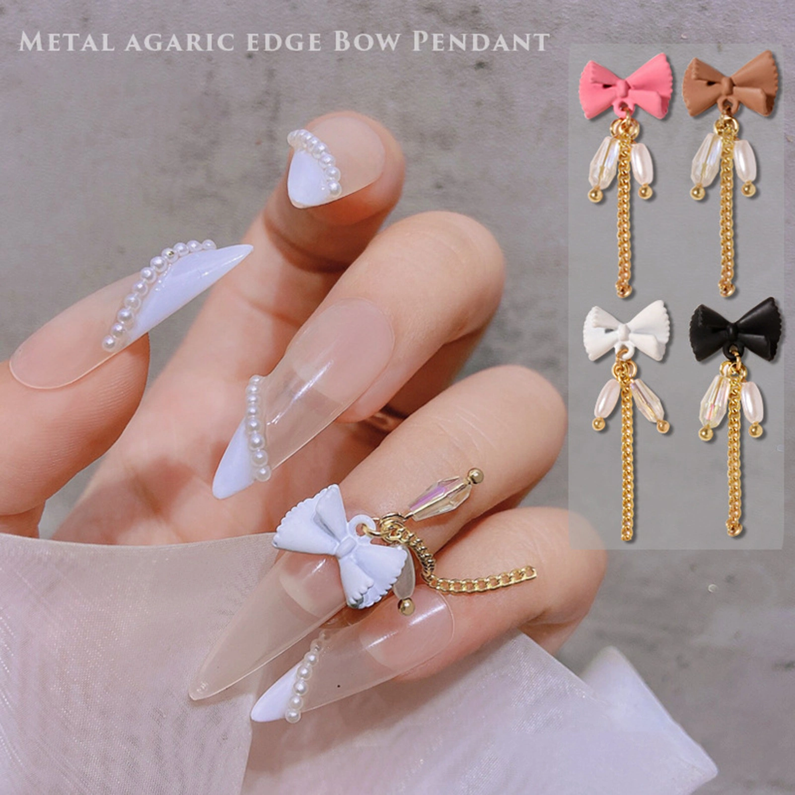 Bow Pendent Nail Charm