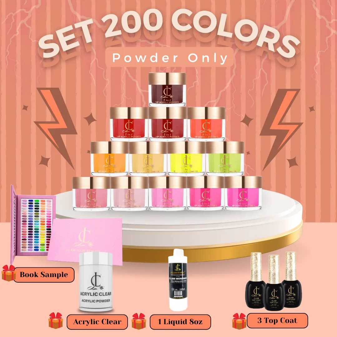 Powder Only - CL200 Colors - 2IN1 Acrylic & Dipping