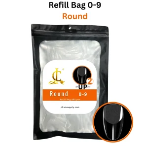 GEL UP TIPS MATTE ROUND - BAG FULL SIZE