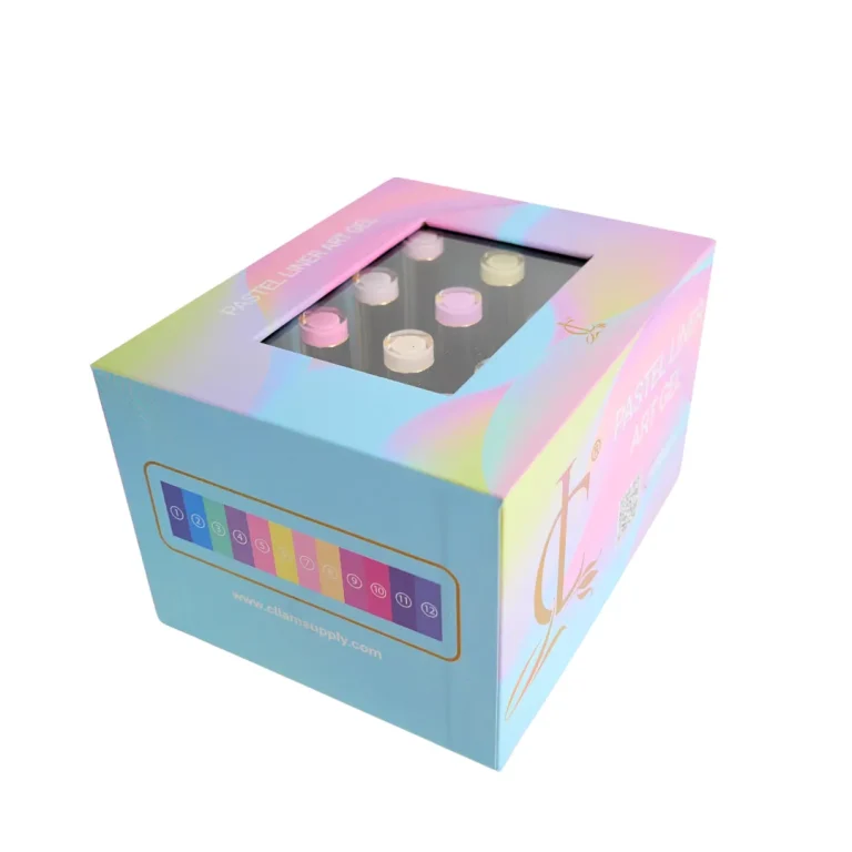 Pastel Liner Art Gel 12 Colors Set Container
