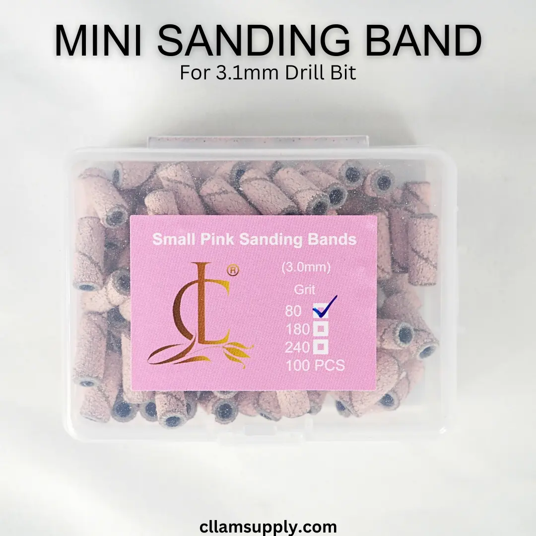 Small Pink Sanding Bands | Mini Sanding Bands - Select Grit