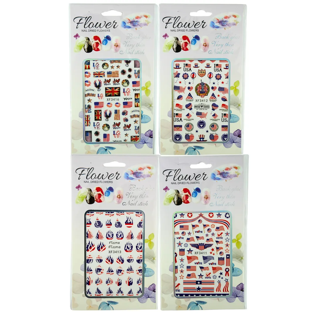American Stickers Set of 4