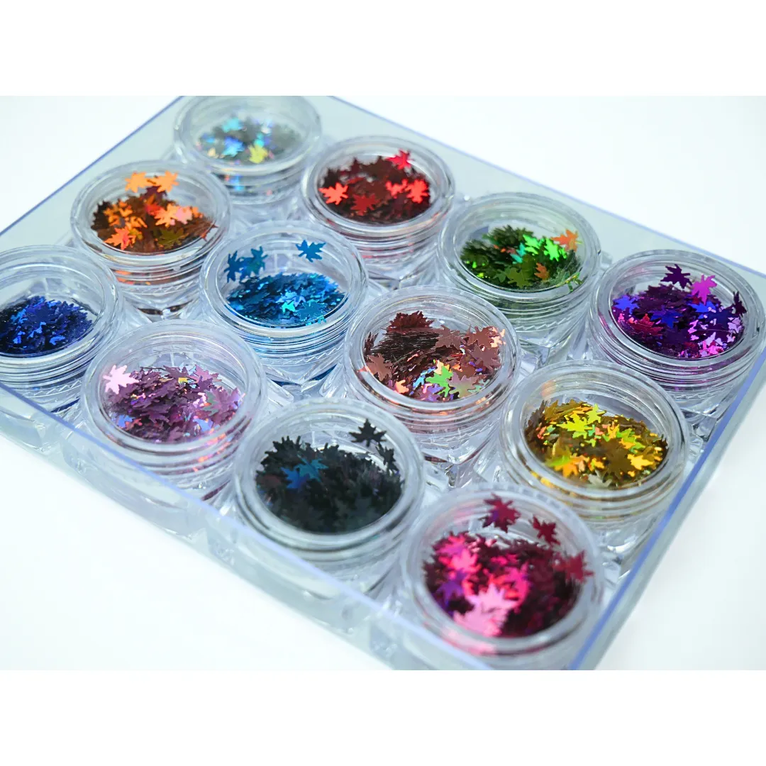 Leaf Sequins Set of 12