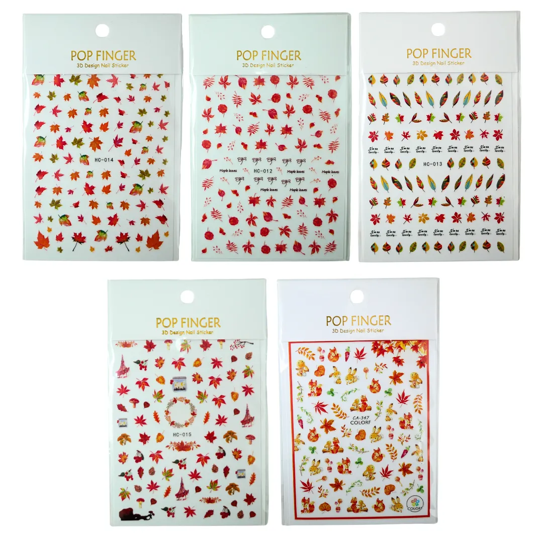 Leaf Stickers Set of 5