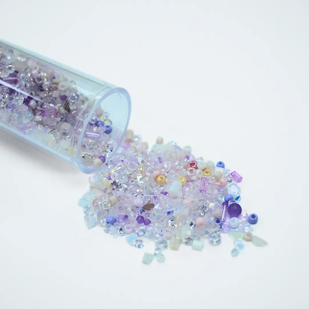 Mixed Size Holed Beads Rhinestones