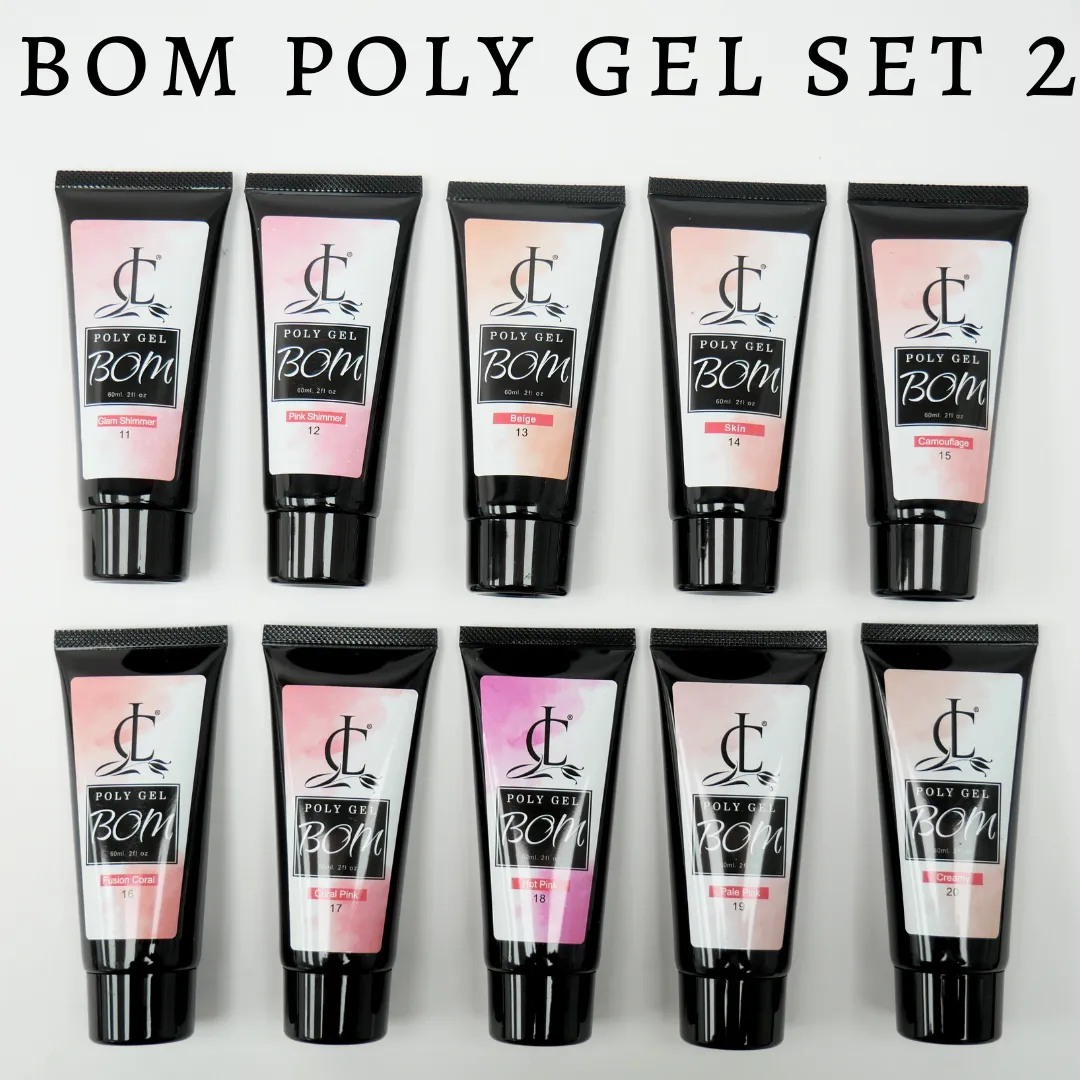 Bom Poly Gel 60ml Color 11 to 20