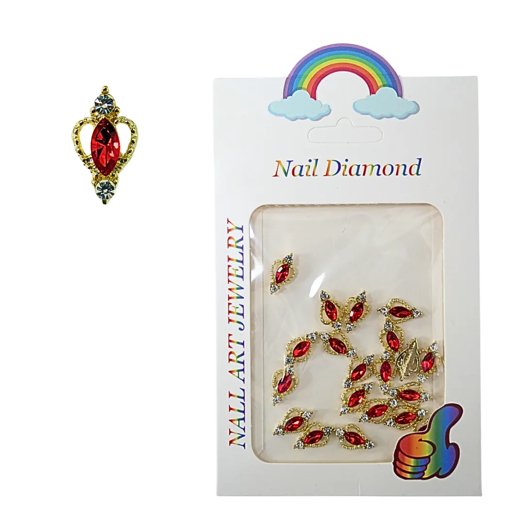 Rhinestone Heart Charms