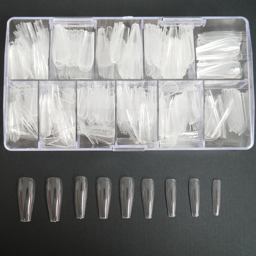 Gel Up Tip Coffin Shape (for Practice)