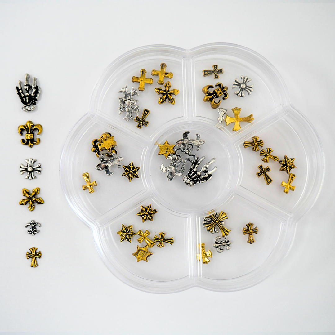 Halloween Multishaped Gold & Silver Charms