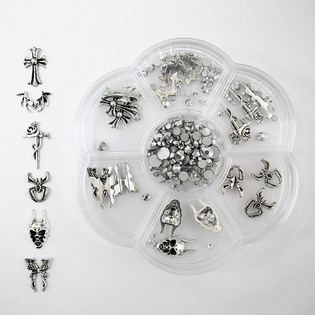 Halloween Multishaped Silver Charms