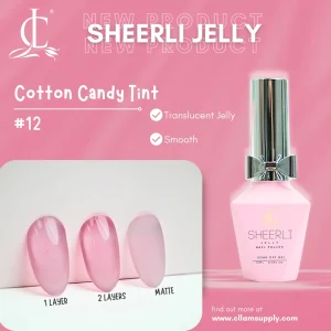 Sheerli Jelly Gel Polish - 12 Cotton Candy Tint