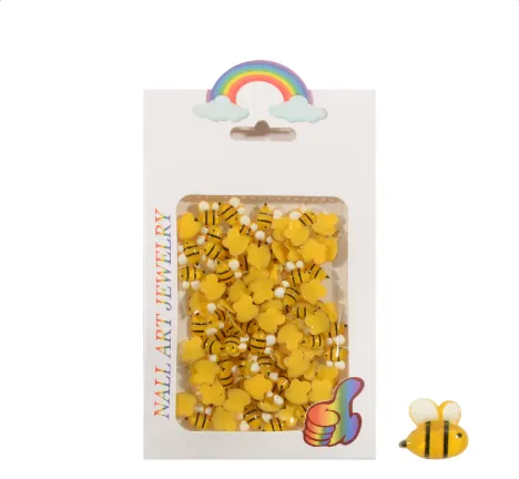 Yellow Bee Charms