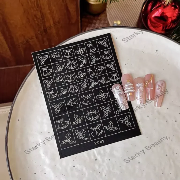 Airbrush Stencil Nailart Stickers Xmas
