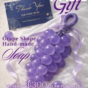 Buy $300 or more and receive 1 grape shape hand-made for free