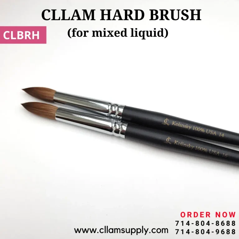 Cllam Kolinsky Hard Acrylic Brush