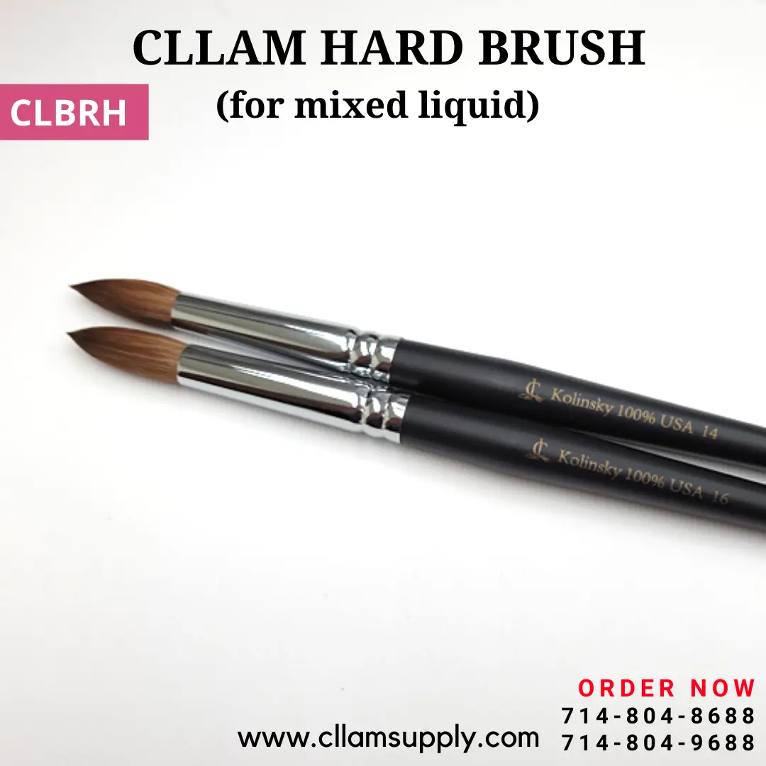 Cllam Kolinsky Hard Acrylic Brush