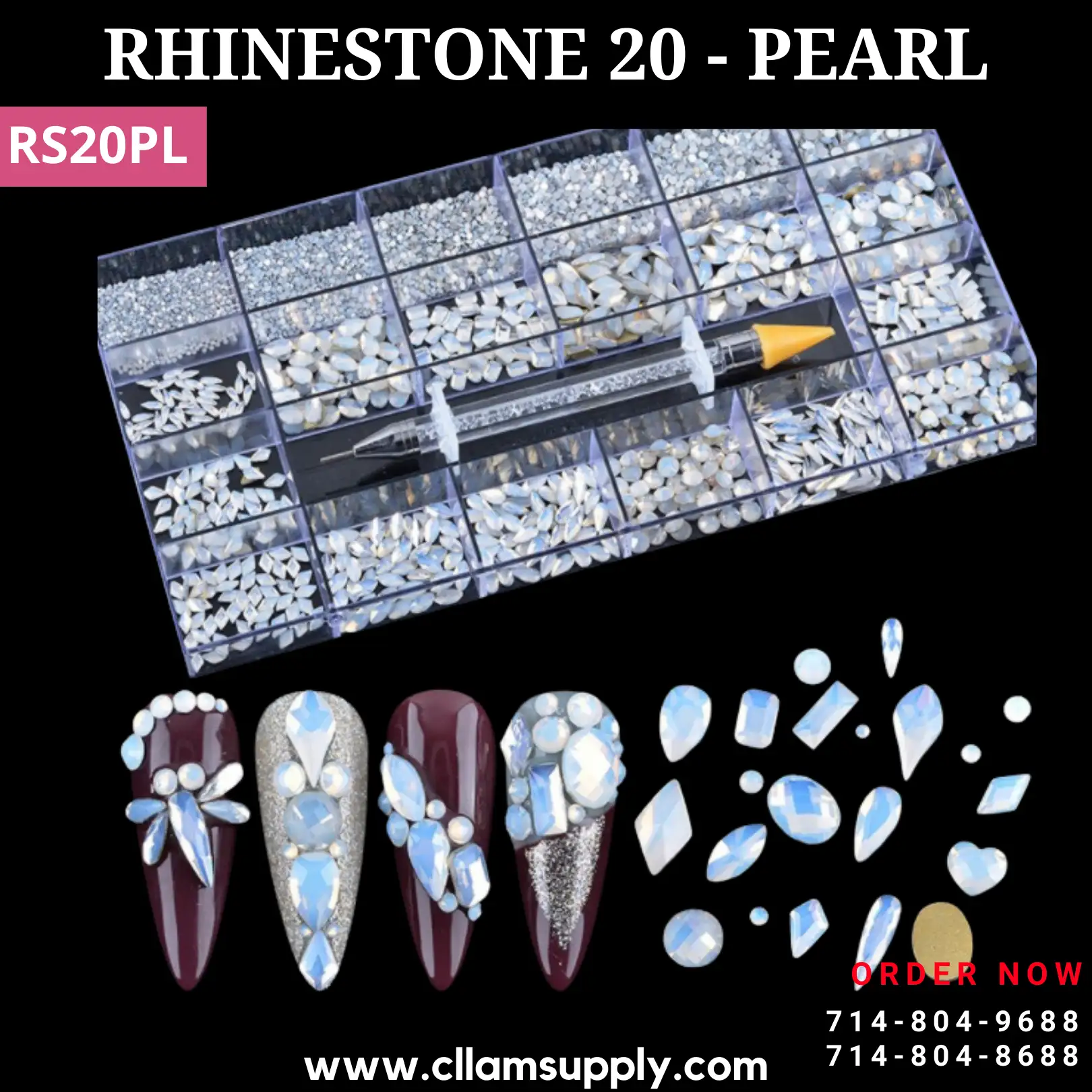 RHINESTONE PEARL