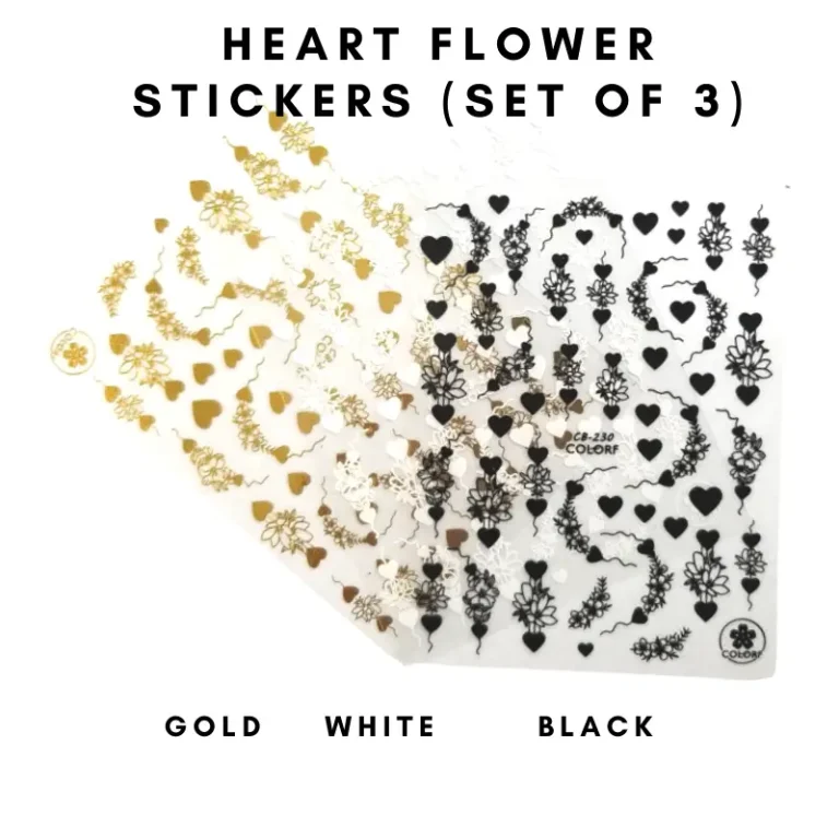 Heart Flower Stickers (ASTHF3)