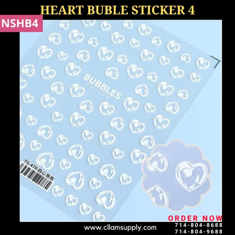 HEART BUBBLE STICKERS 4 | NSHB4