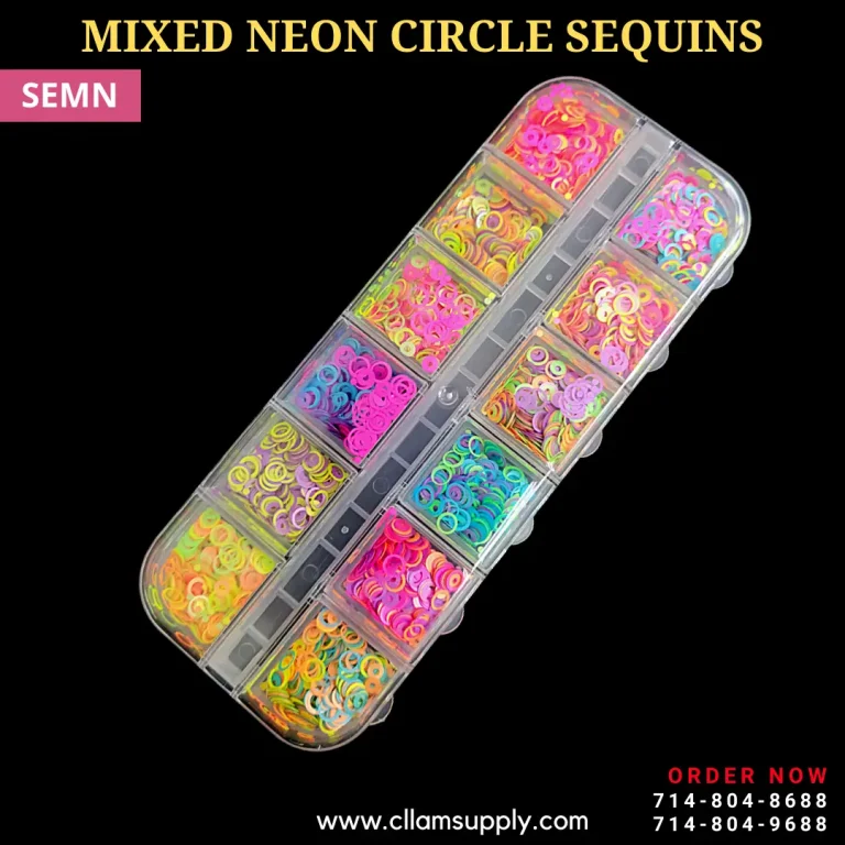 MIXED NEON CIRCLE SEQUINS | SEMN