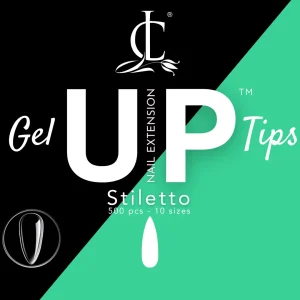 GEL UP TIPS SHINY - STILETTO BOX