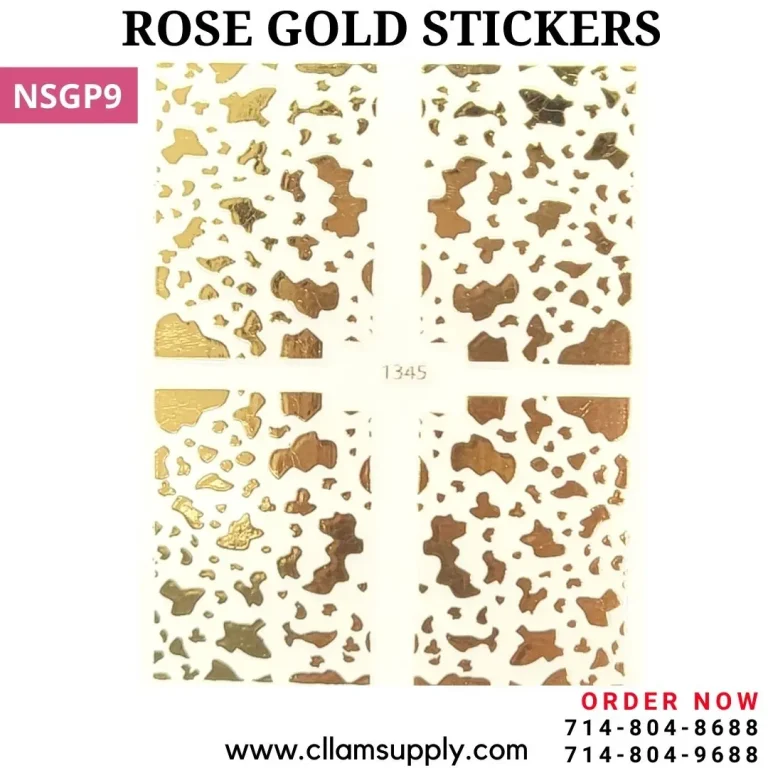 GOLD PRINT STICKERS 9 | NSGP9